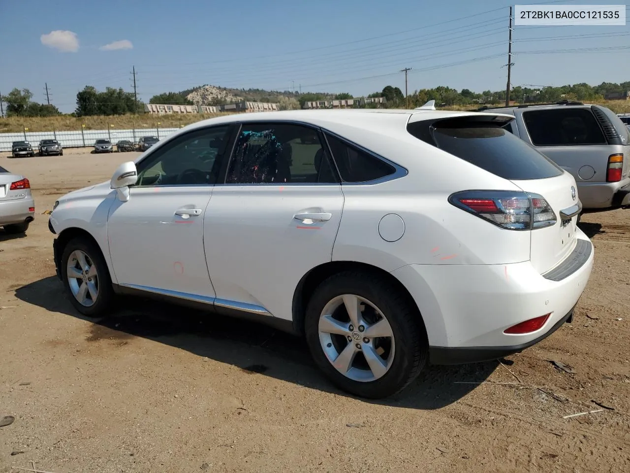 2012 Lexus Rx 350 VIN: 2T2BK1BA0CC121535 Lot: 73511154