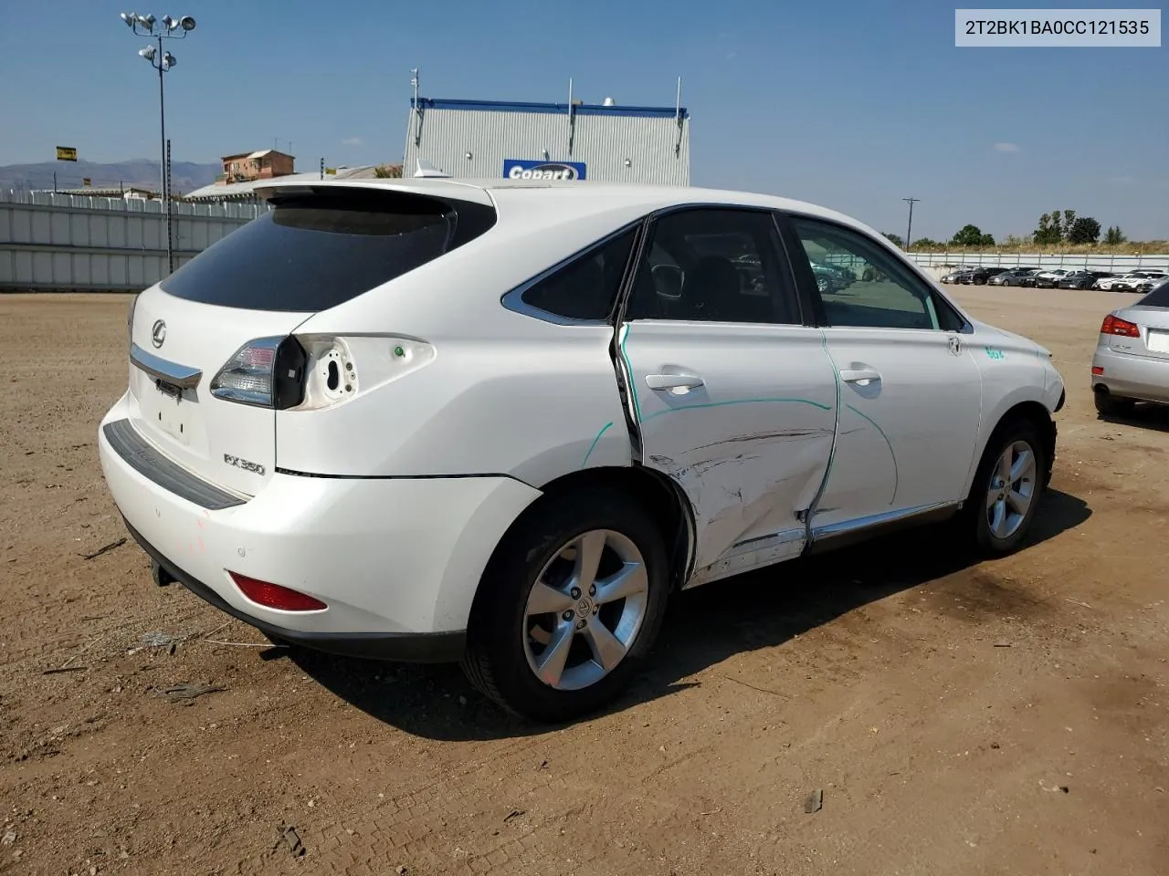 2012 Lexus Rx 350 VIN: 2T2BK1BA0CC121535 Lot: 73511154