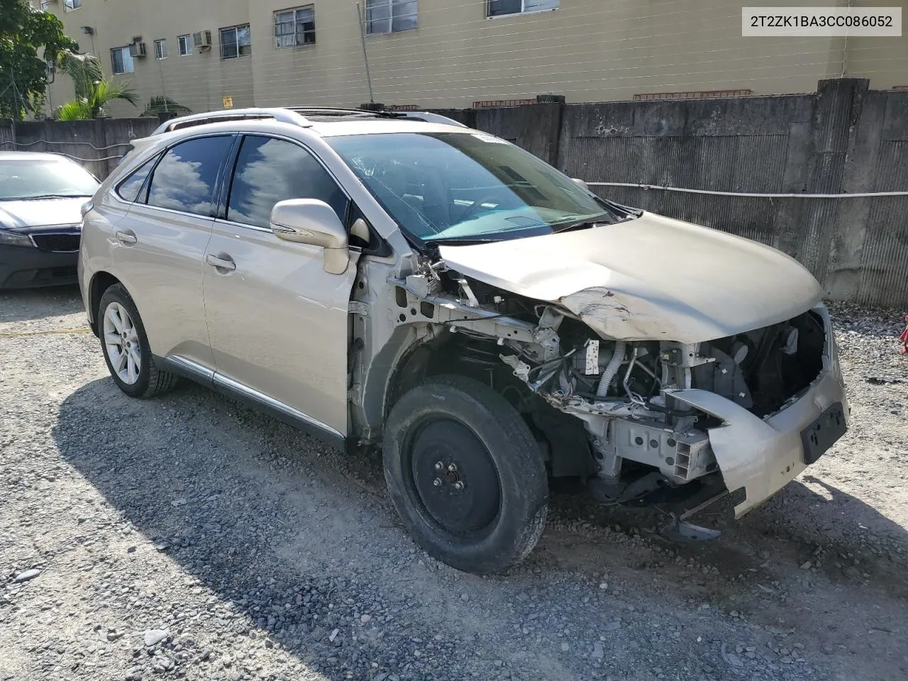 2012 Lexus Rx 350 VIN: 2T2ZK1BA3CC086052 Lot: 73587654