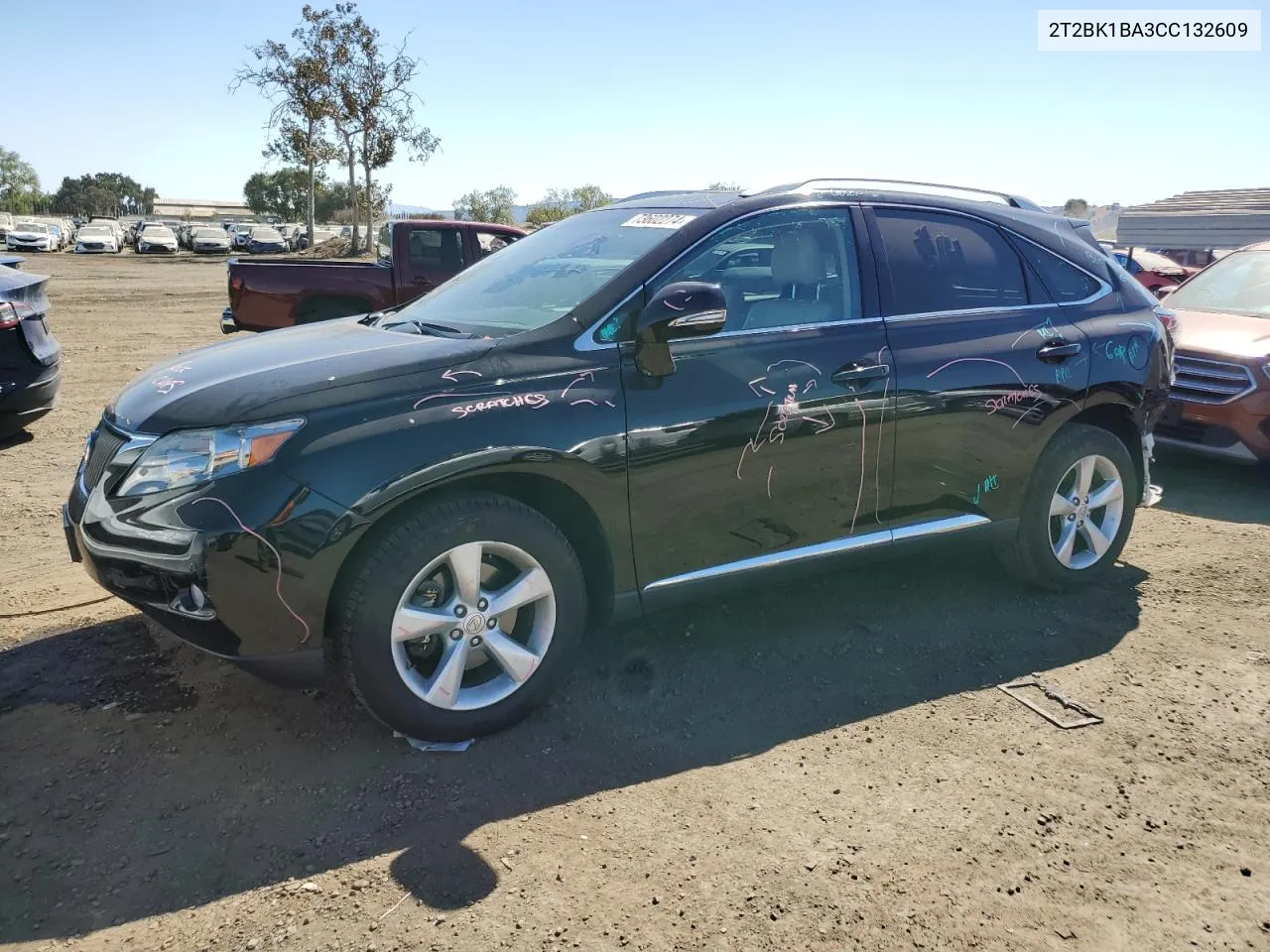 2T2BK1BA3CC132609 2012 Lexus Rx 350