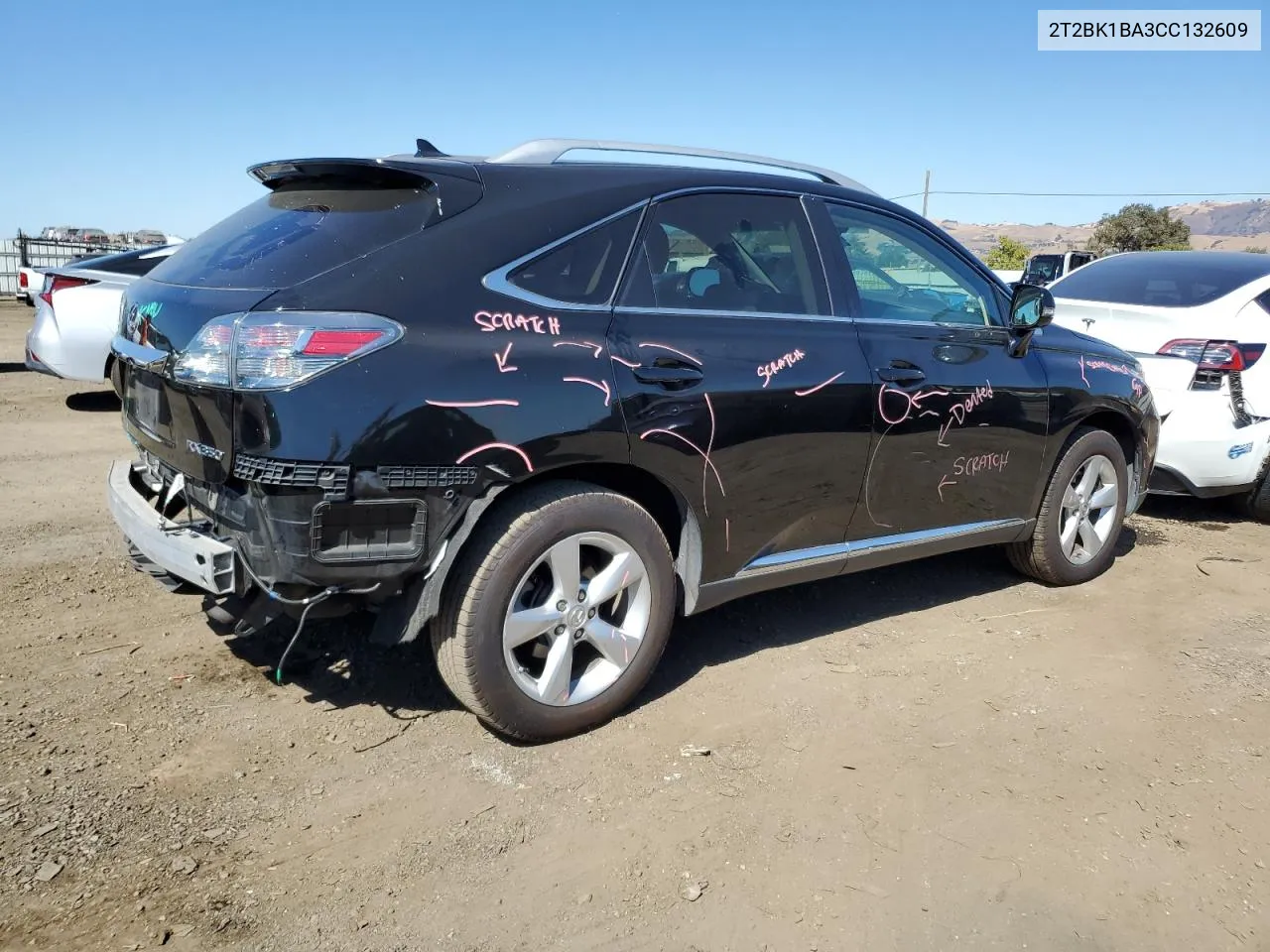 2T2BK1BA3CC132609 2012 Lexus Rx 350