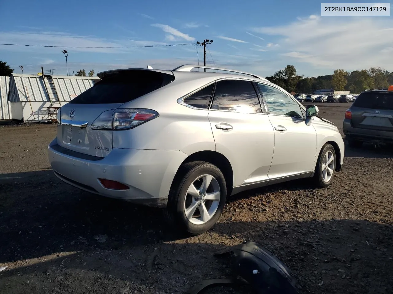 2012 Lexus Rx 350 VIN: 2T2BK1BA9CC147129 Lot: 73735354