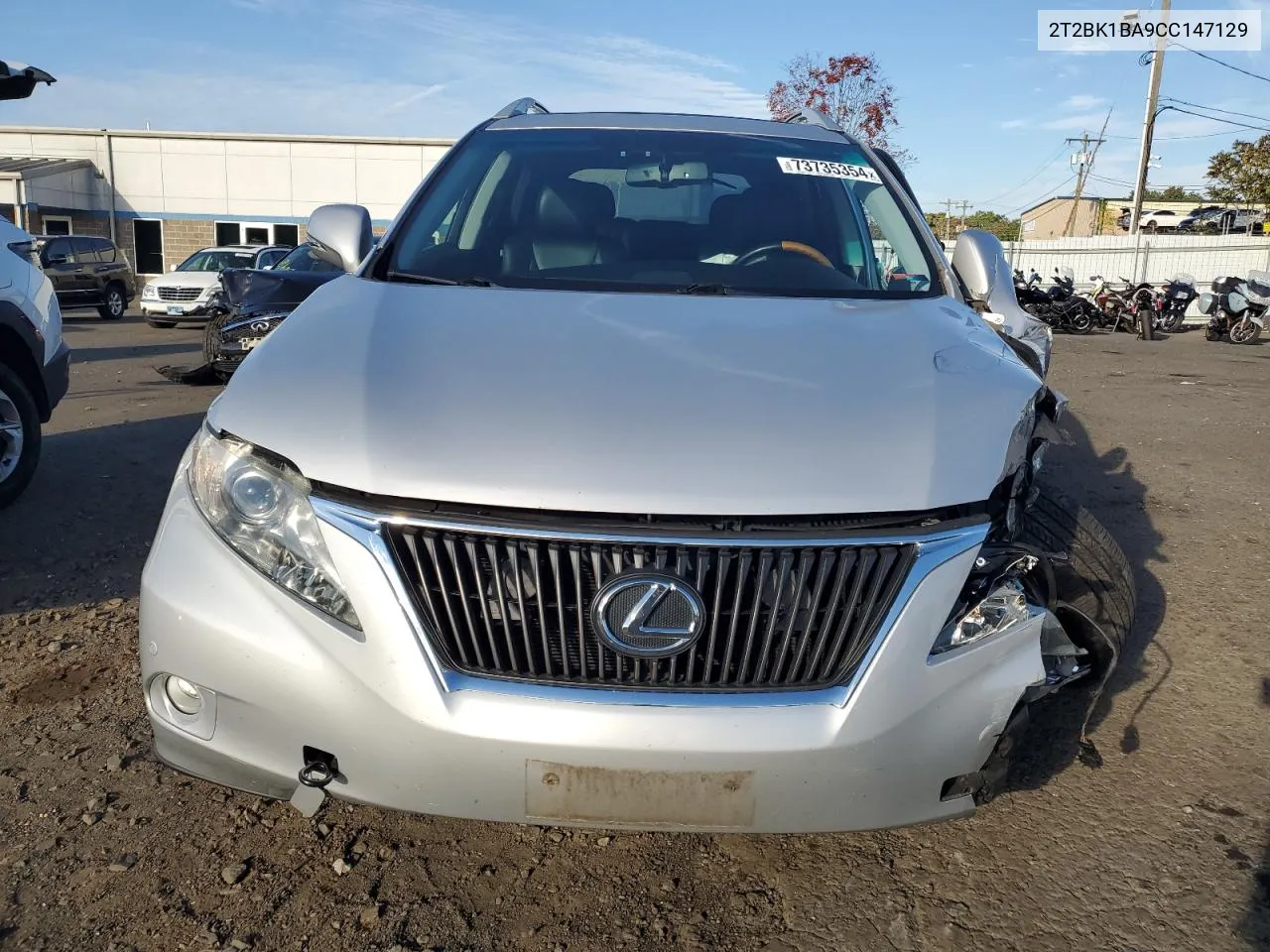 2012 Lexus Rx 350 VIN: 2T2BK1BA9CC147129 Lot: 73735354