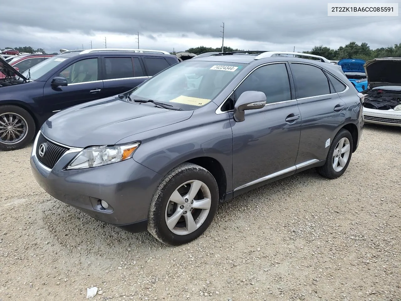 2012 Lexus Rx 350 VIN: 2T2ZK1BA6CC085591 Lot: 74224344