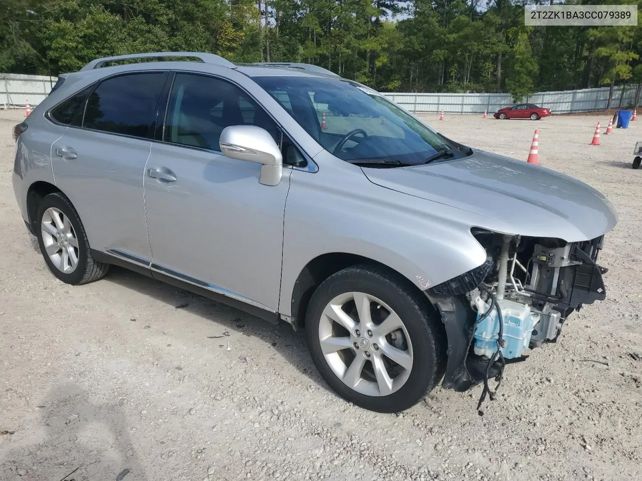 2012 Lexus Rx 350 VIN: 2T2ZK1BA3CC079389 Lot: 74248354