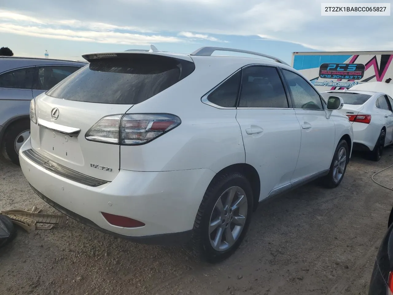 2012 Lexus Rx 350 VIN: 2T2ZK1BA8CC065827 Lot: 74258704