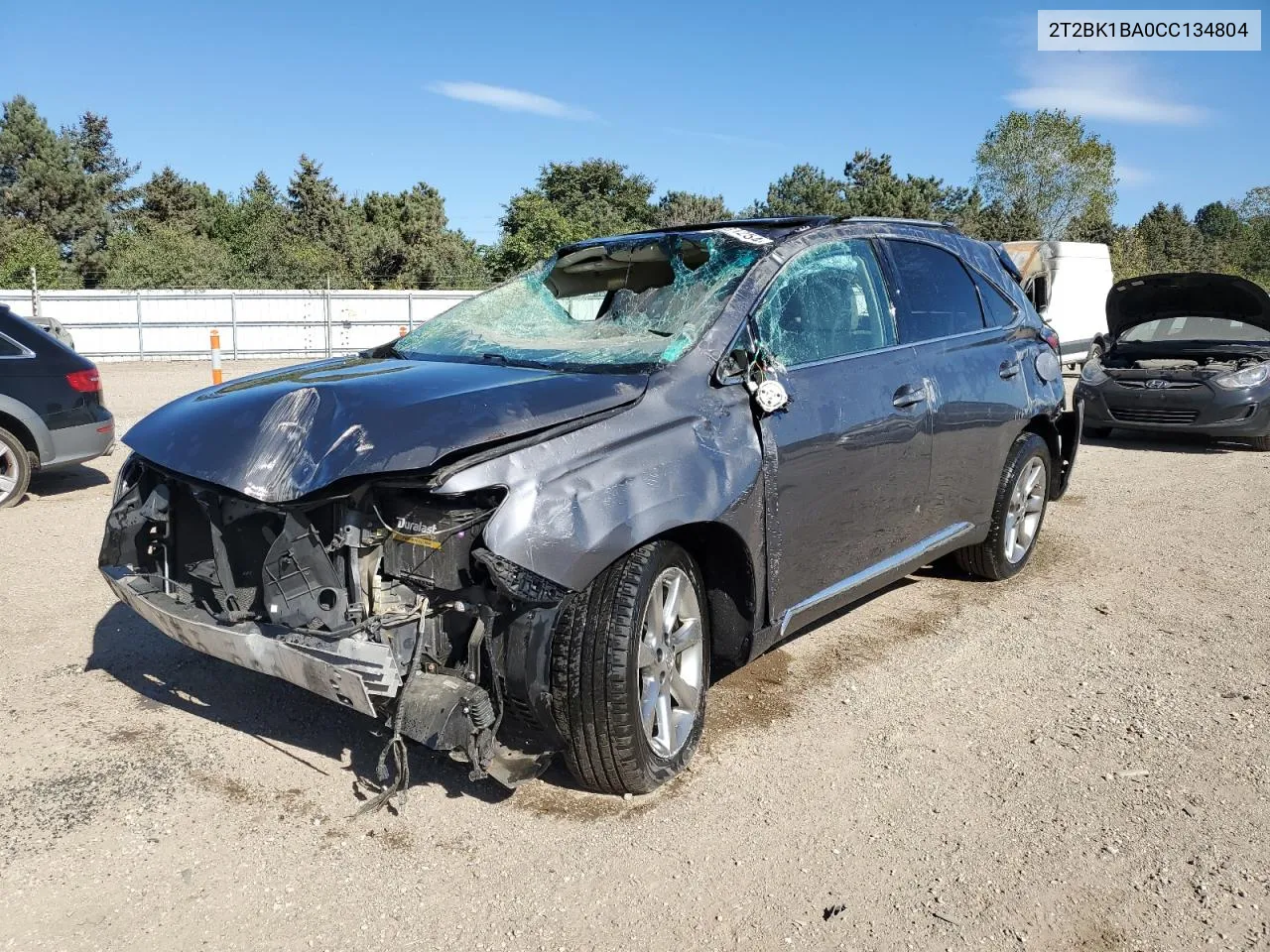 2012 Lexus Rx 350 VIN: 2T2BK1BA0CC134804 Lot: 74281254