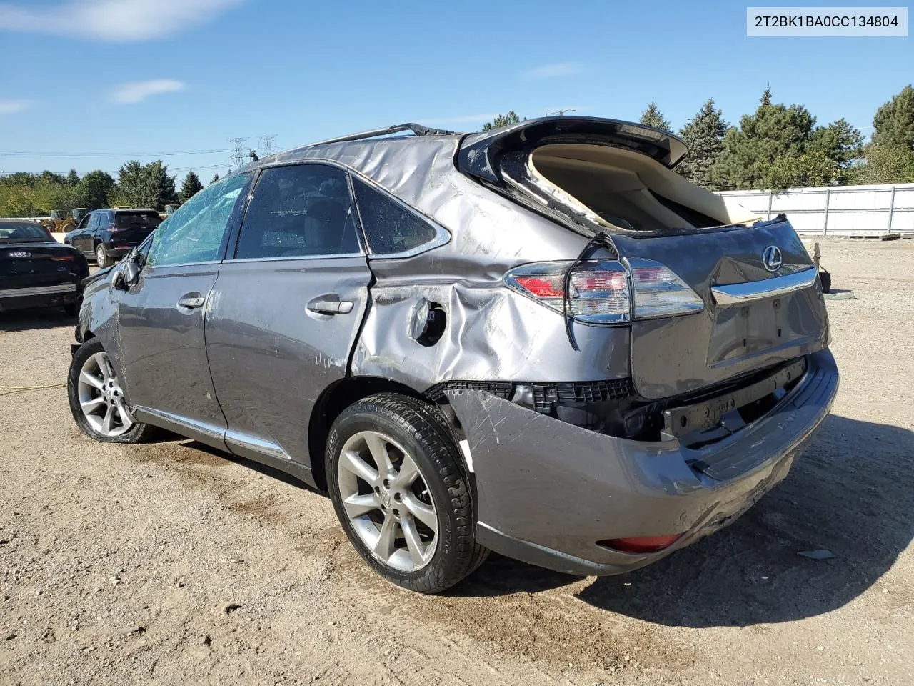 2012 Lexus Rx 350 VIN: 2T2BK1BA0CC134804 Lot: 74281254