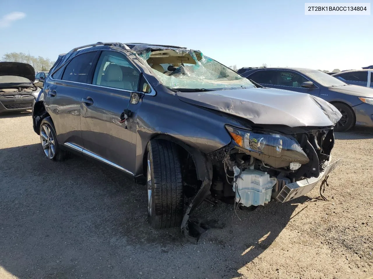 2012 Lexus Rx 350 VIN: 2T2BK1BA0CC134804 Lot: 74281254