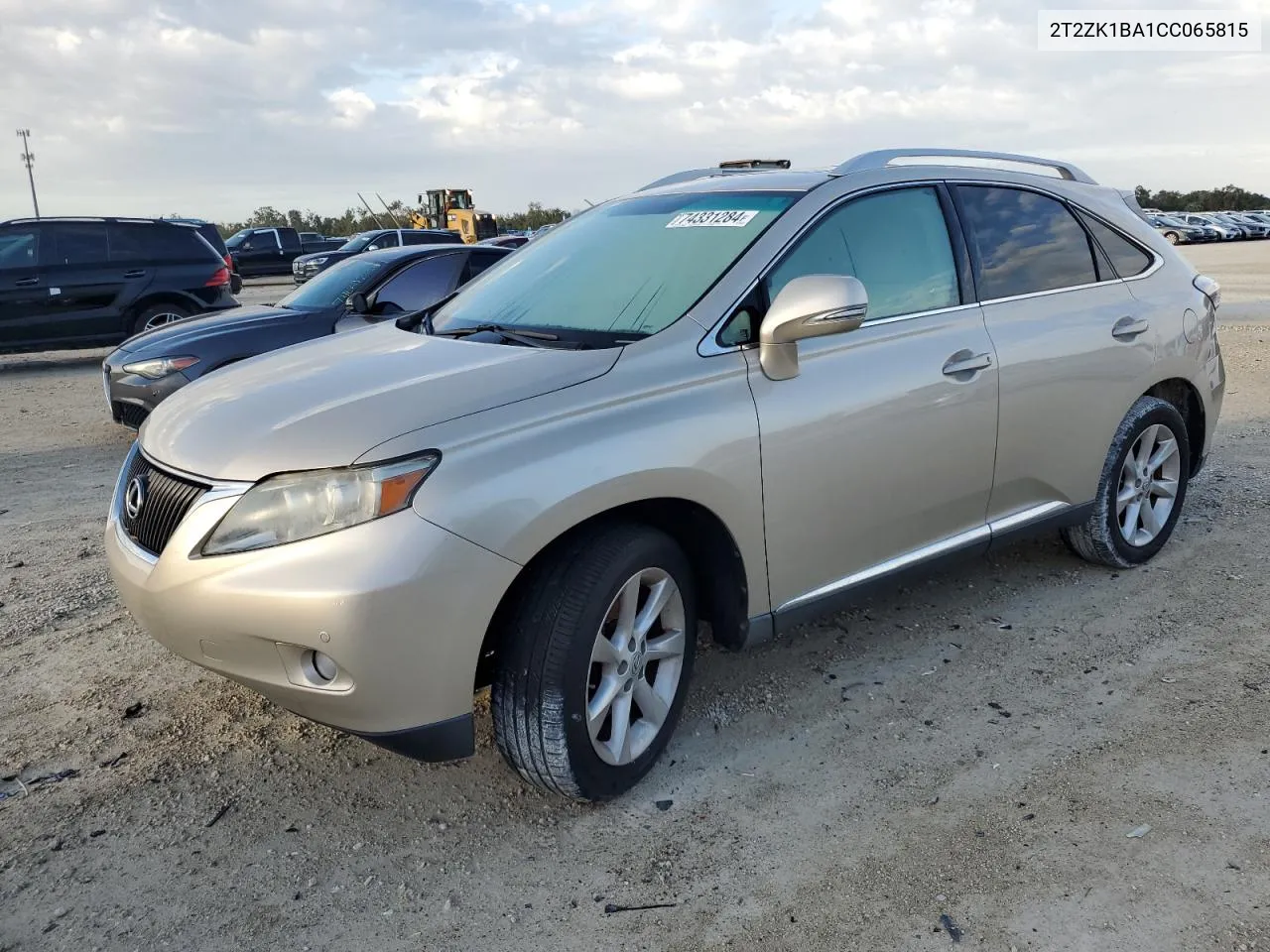 2012 Lexus Rx 350 VIN: 2T2ZK1BA1CC065815 Lot: 74331284