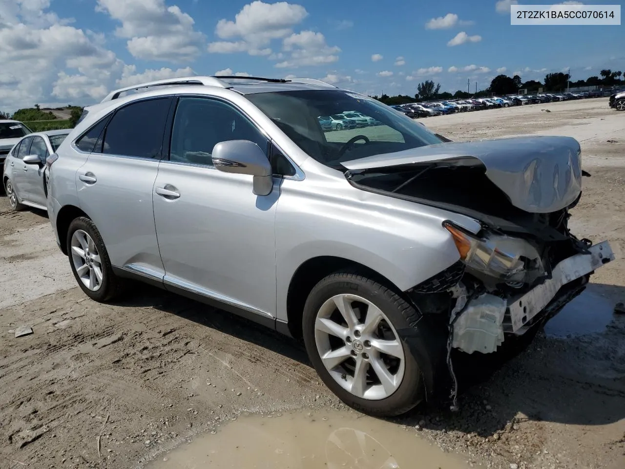 2012 Lexus Rx 350 VIN: 2T2ZK1BA5CC070614 Lot: 74391674