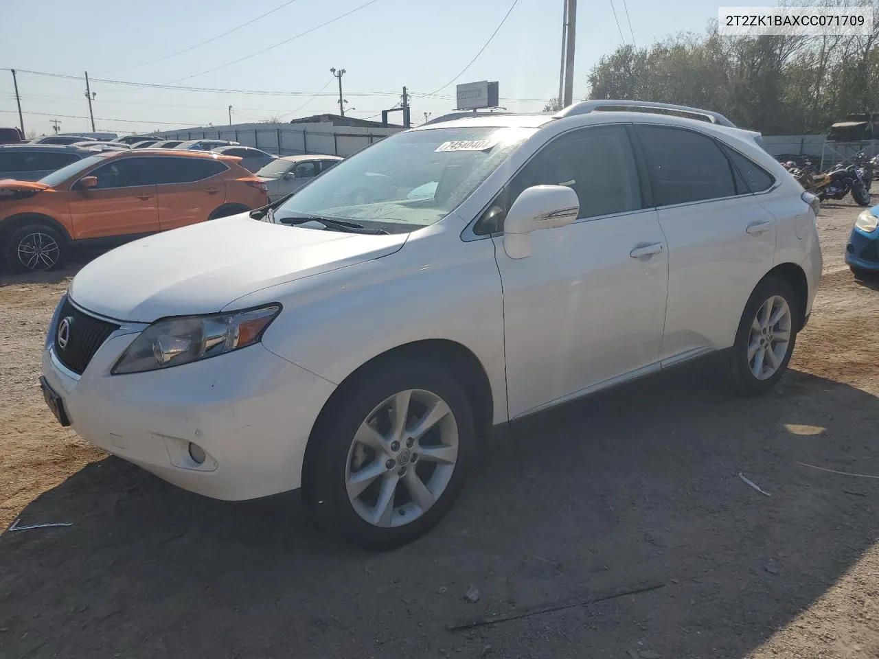 2012 Lexus Rx 350 VIN: 2T2ZK1BAXCC071709 Lot: 74540404