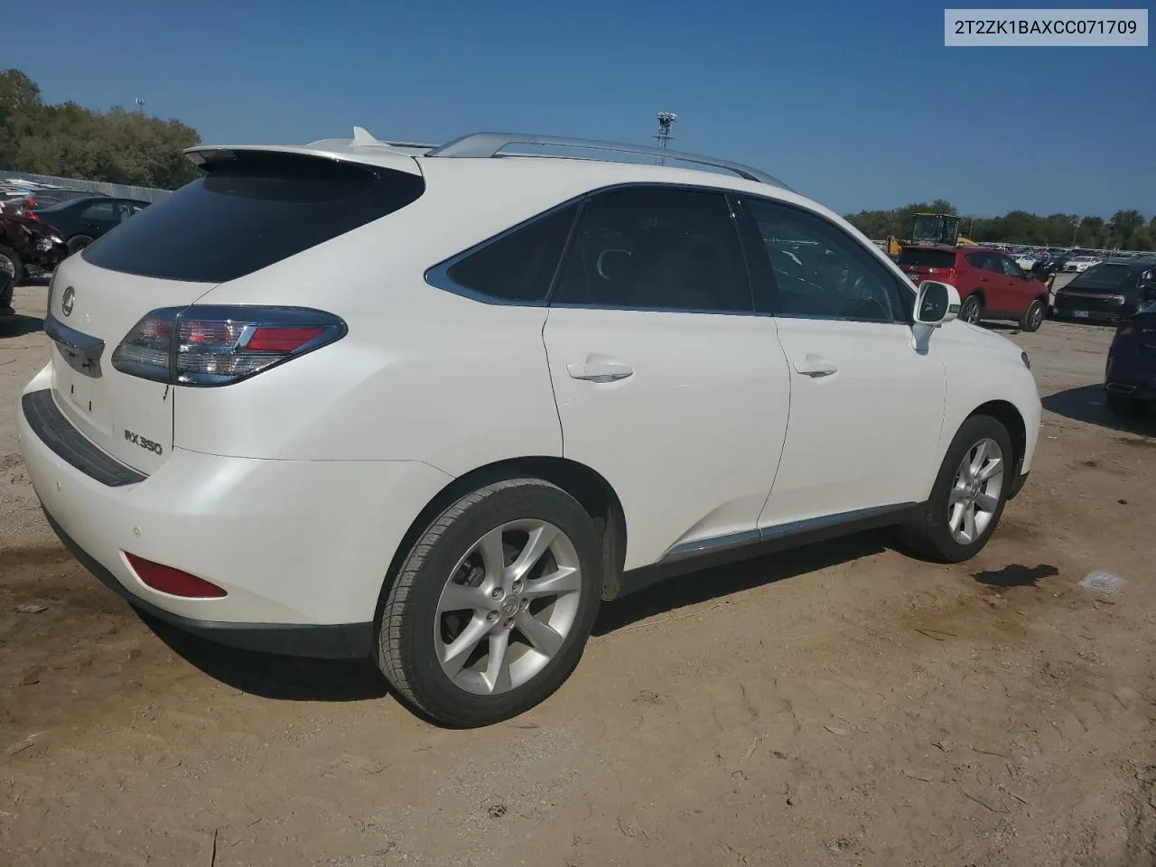 2012 Lexus Rx 350 VIN: 2T2ZK1BAXCC071709 Lot: 74540404