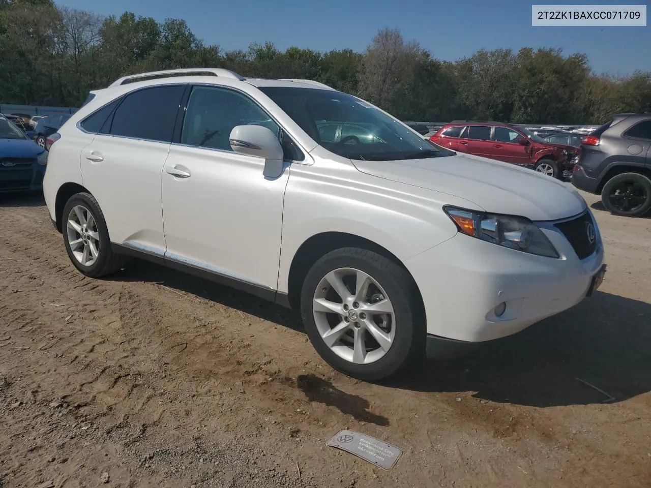 2012 Lexus Rx 350 VIN: 2T2ZK1BAXCC071709 Lot: 74540404