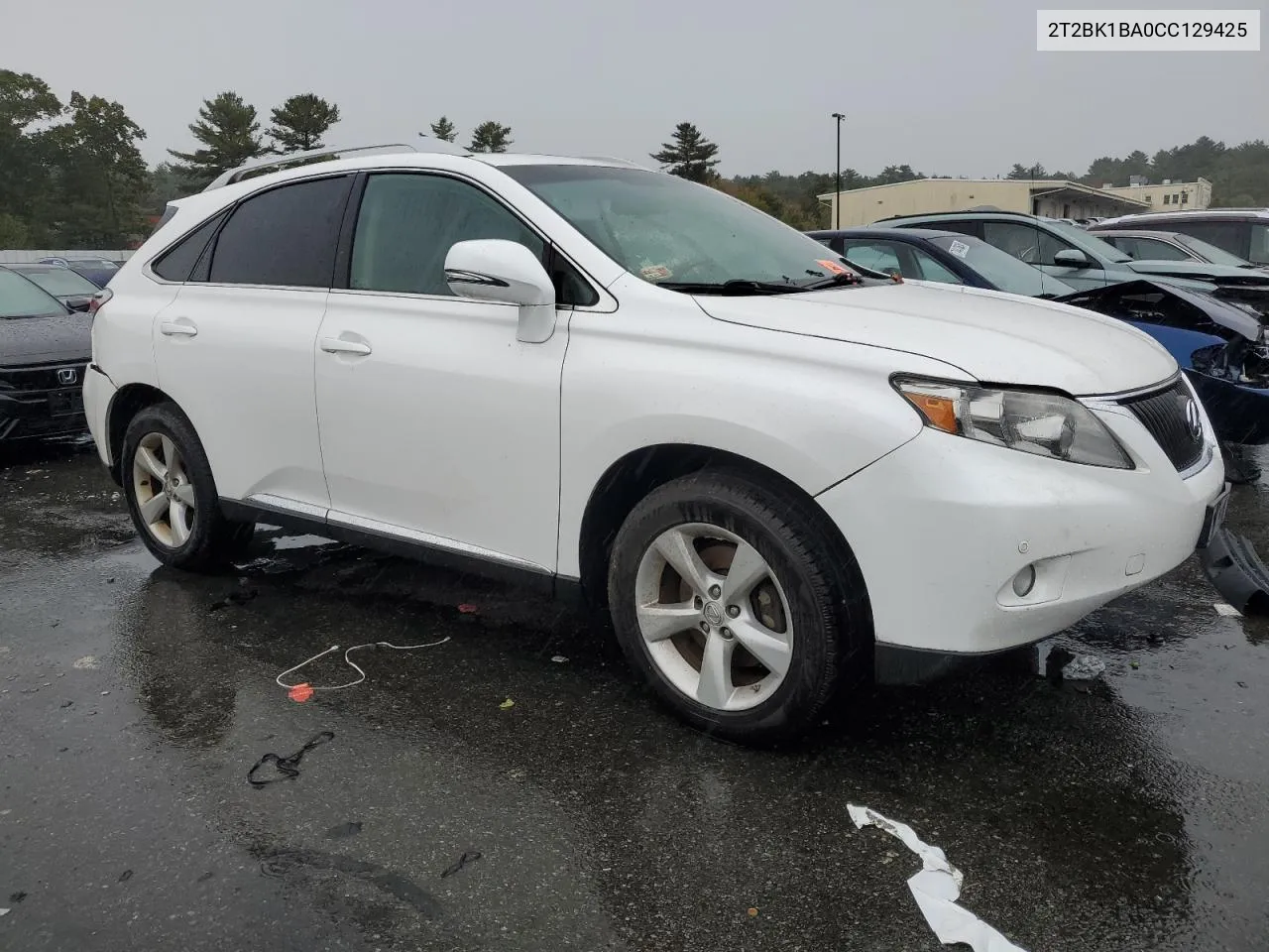 2012 Lexus Rx 350 VIN: 2T2BK1BA0CC129425 Lot: 74606724