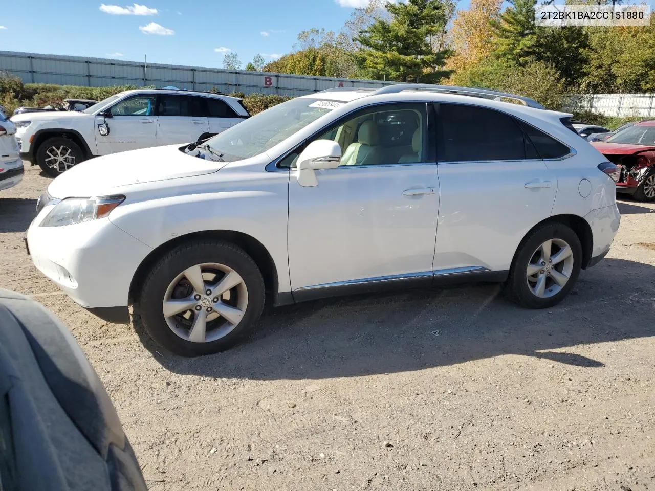 2012 Lexus Rx 350 VIN: 2T2BK1BA2CC151880 Lot: 74986844