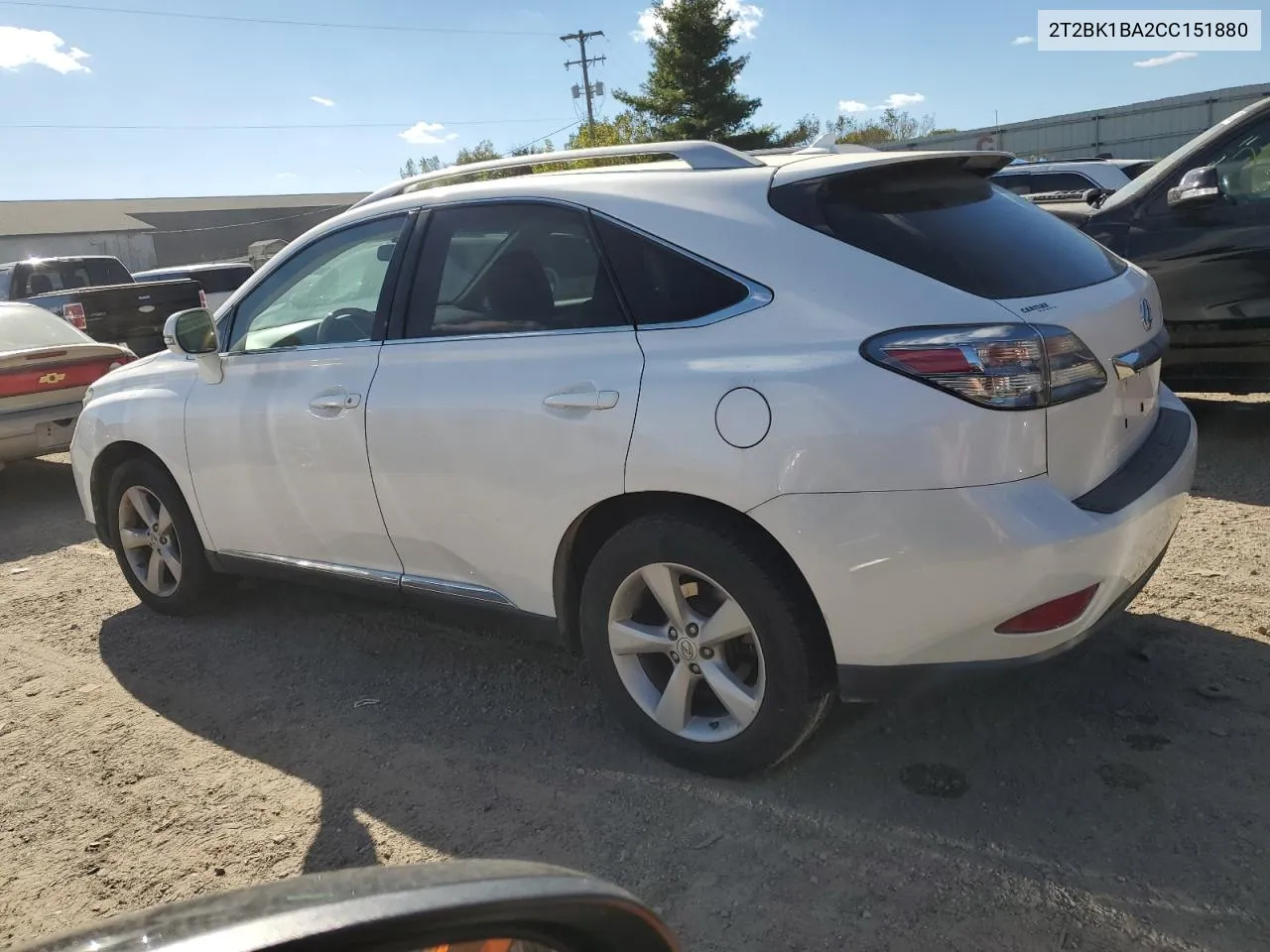 2T2BK1BA2CC151880 2012 Lexus Rx 350