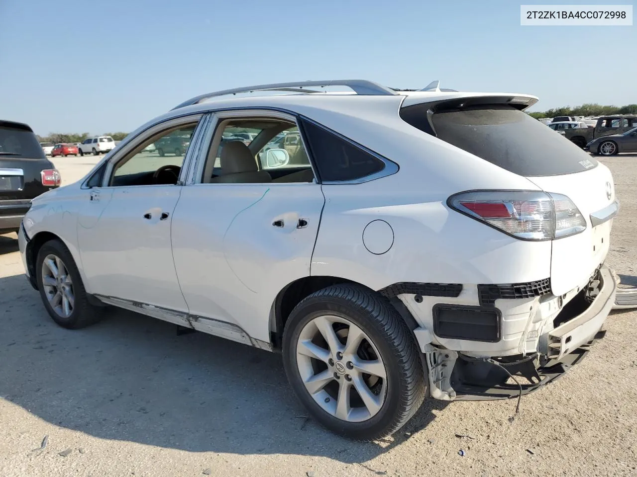 2012 Lexus Rx 350 VIN: 2T2ZK1BA4CC072998 Lot: 74997664