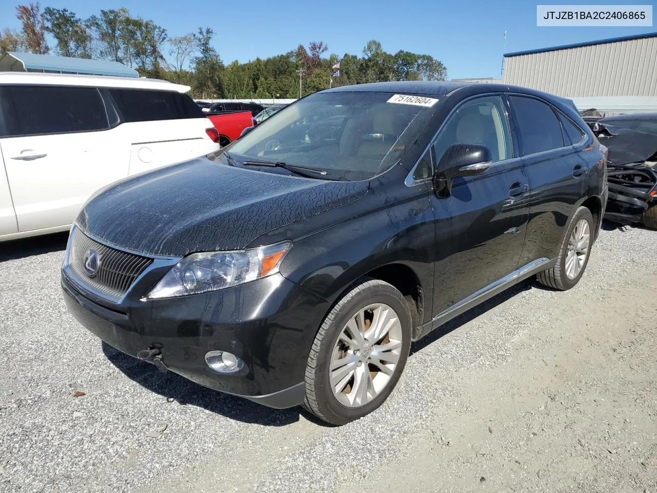 2012 Lexus Rx 450H VIN: JTJZB1BA2C2406865 Lot: 75162604