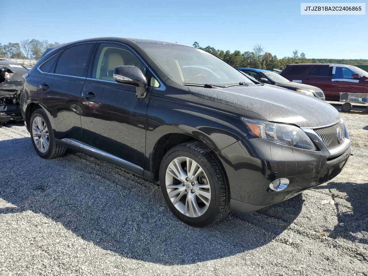 2012 Lexus Rx 450H VIN: JTJZB1BA2C2406865 Lot: 75162604