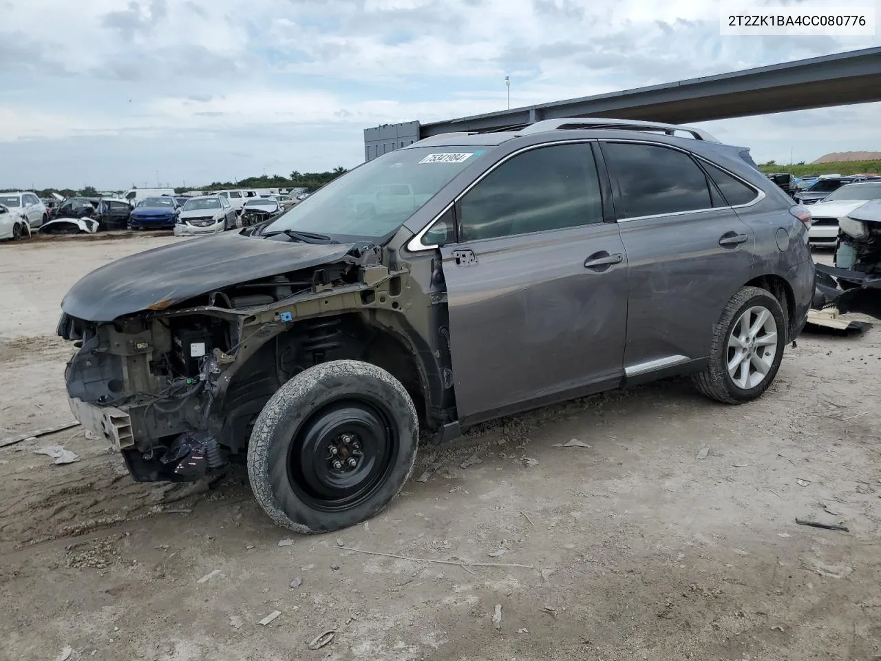 2012 Lexus Rx 350 VIN: 2T2ZK1BA4CC080776 Lot: 75341984