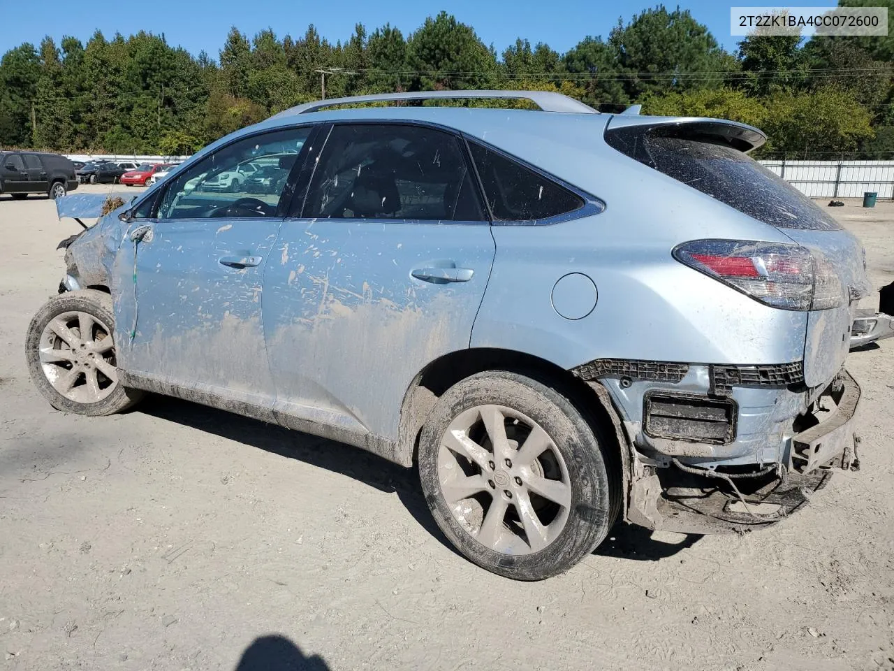 2012 Lexus Rx 350 VIN: 2T2ZK1BA4CC072600 Lot: 75627034