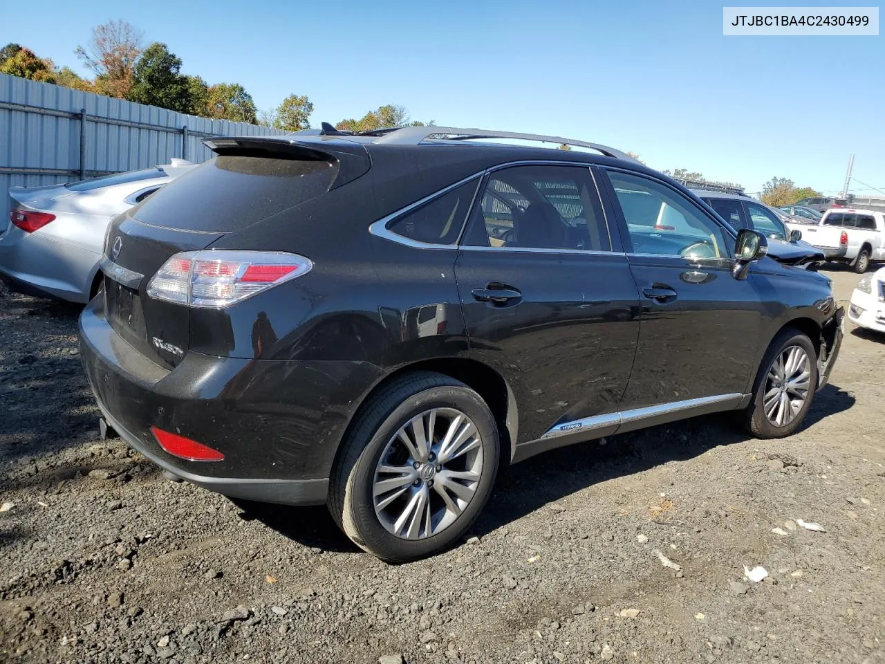 2012 Lexus Rx 450H VIN: JTJBC1BA4C2430499 Lot: 75710594