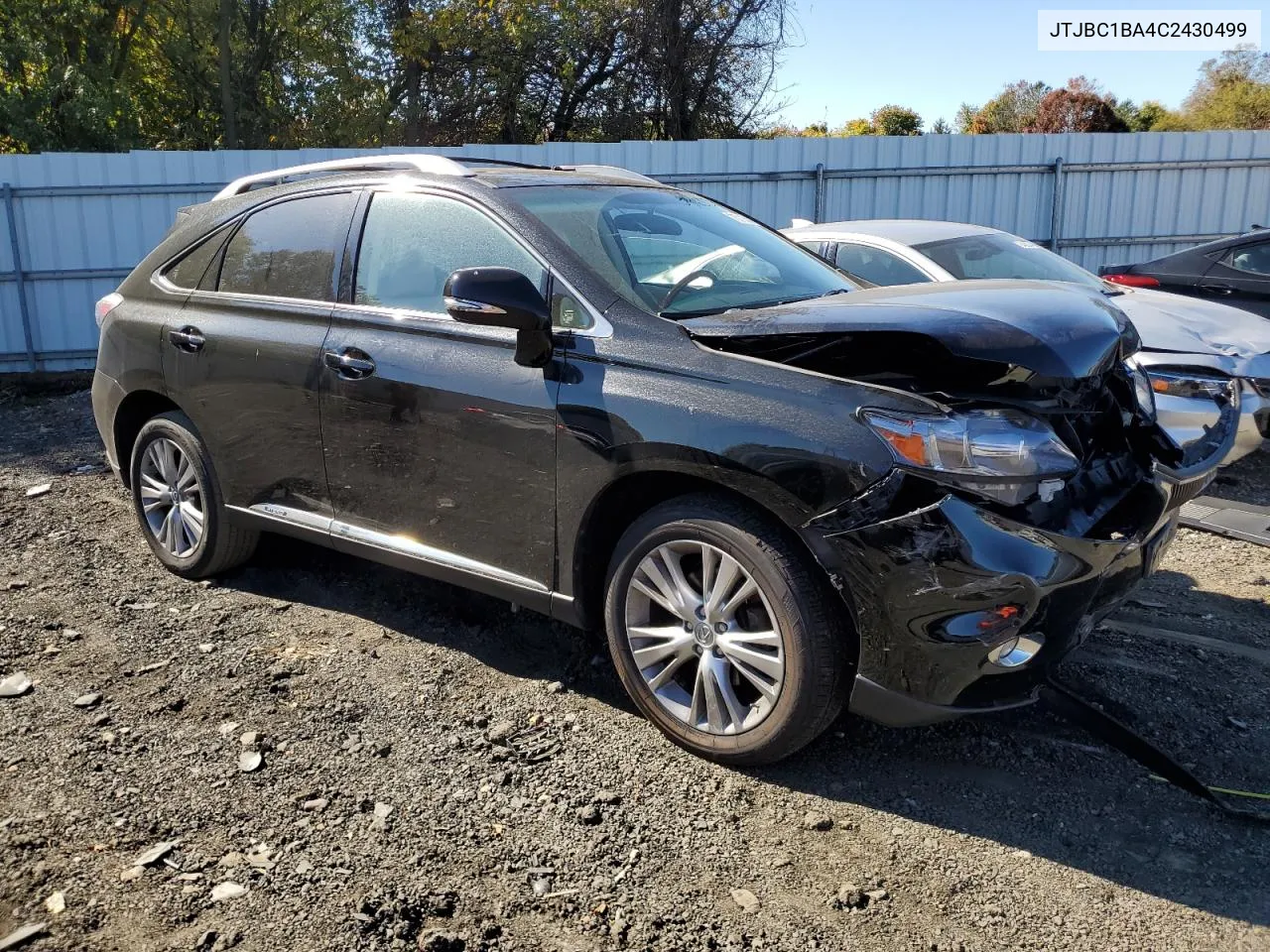 2012 Lexus Rx 450H VIN: JTJBC1BA4C2430499 Lot: 75710594