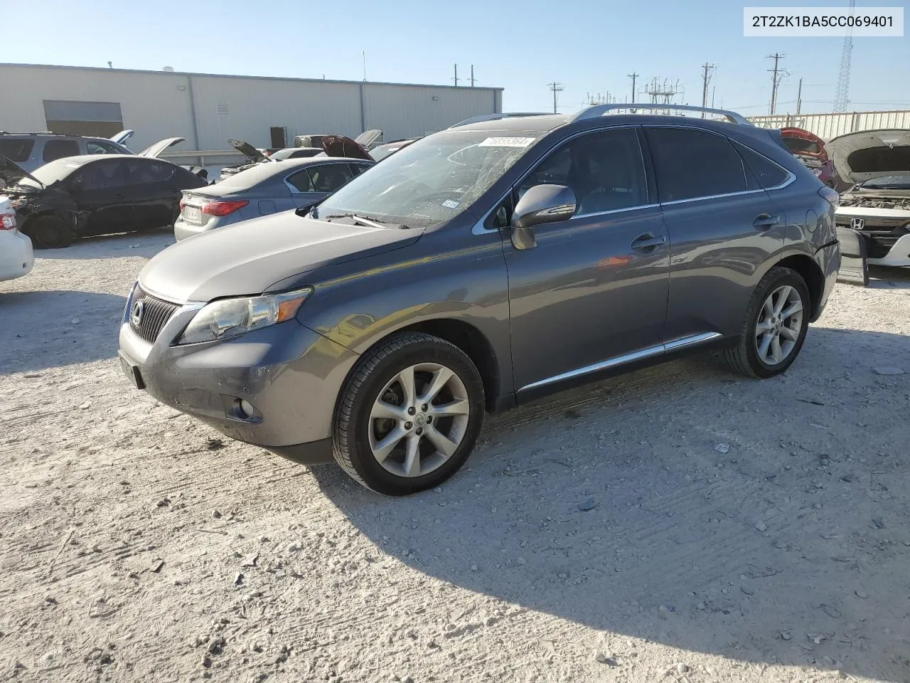 2012 Lexus Rx 350 VIN: 2T2ZK1BA5CC069401 Lot: 75855364