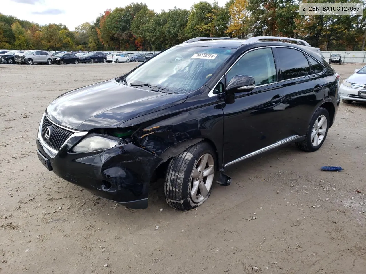 2012 Lexus Rx 350 VIN: 2T2BK1BA1CC127067 Lot: 76000274