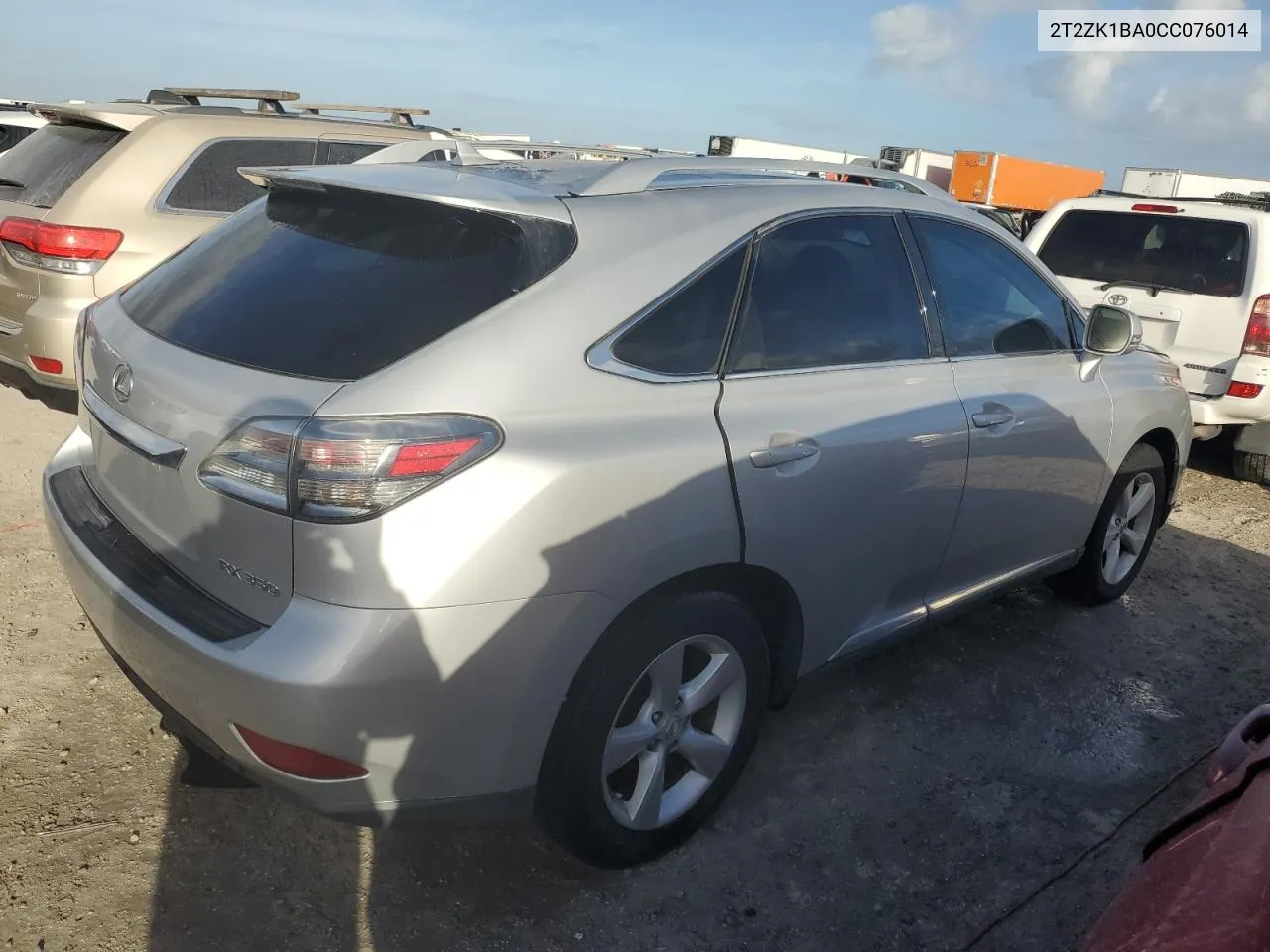 2012 Lexus Rx 350 VIN: 2T2ZK1BA0CC076014 Lot: 76408734