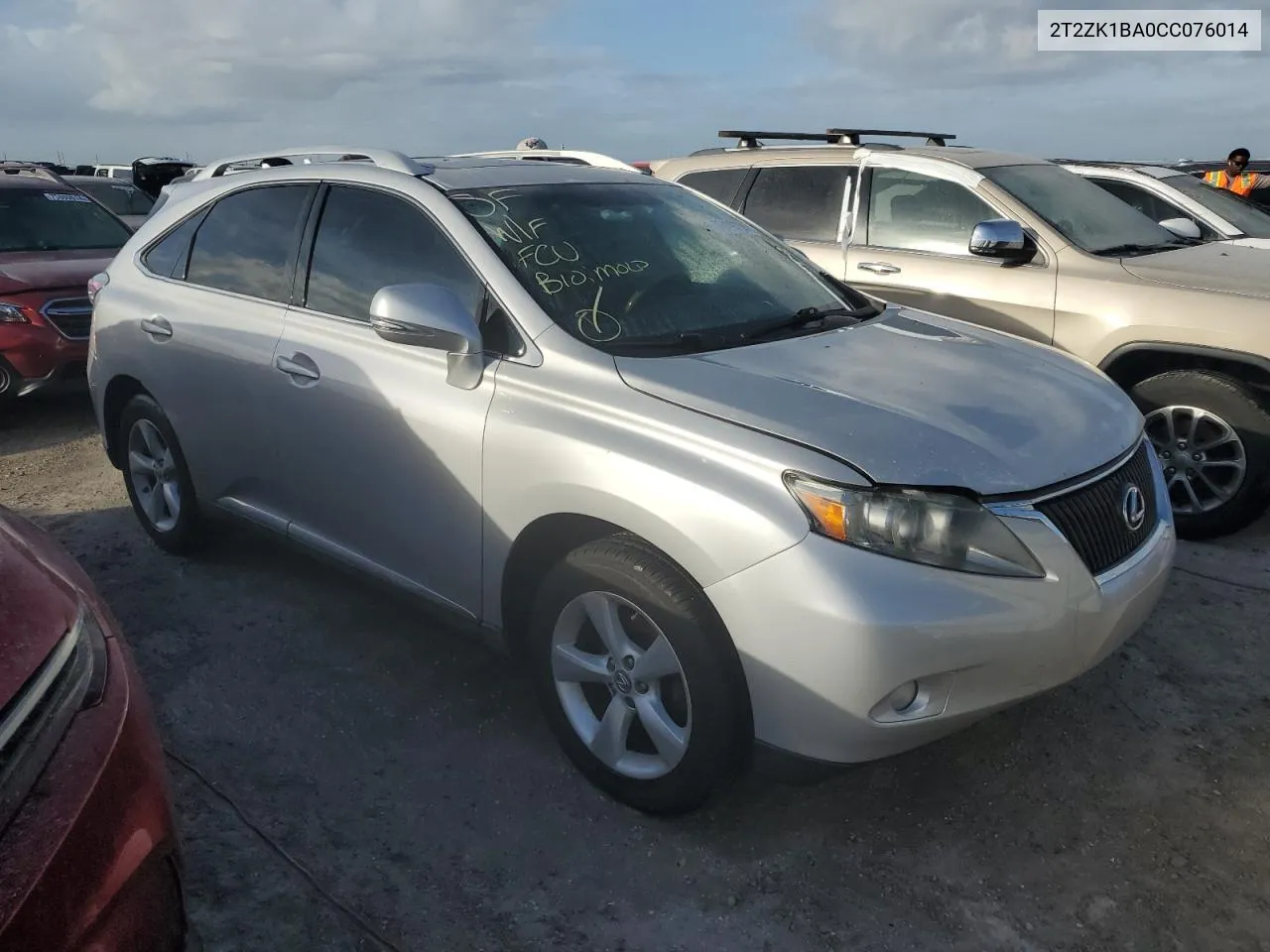 2012 Lexus Rx 350 VIN: 2T2ZK1BA0CC076014 Lot: 76408734