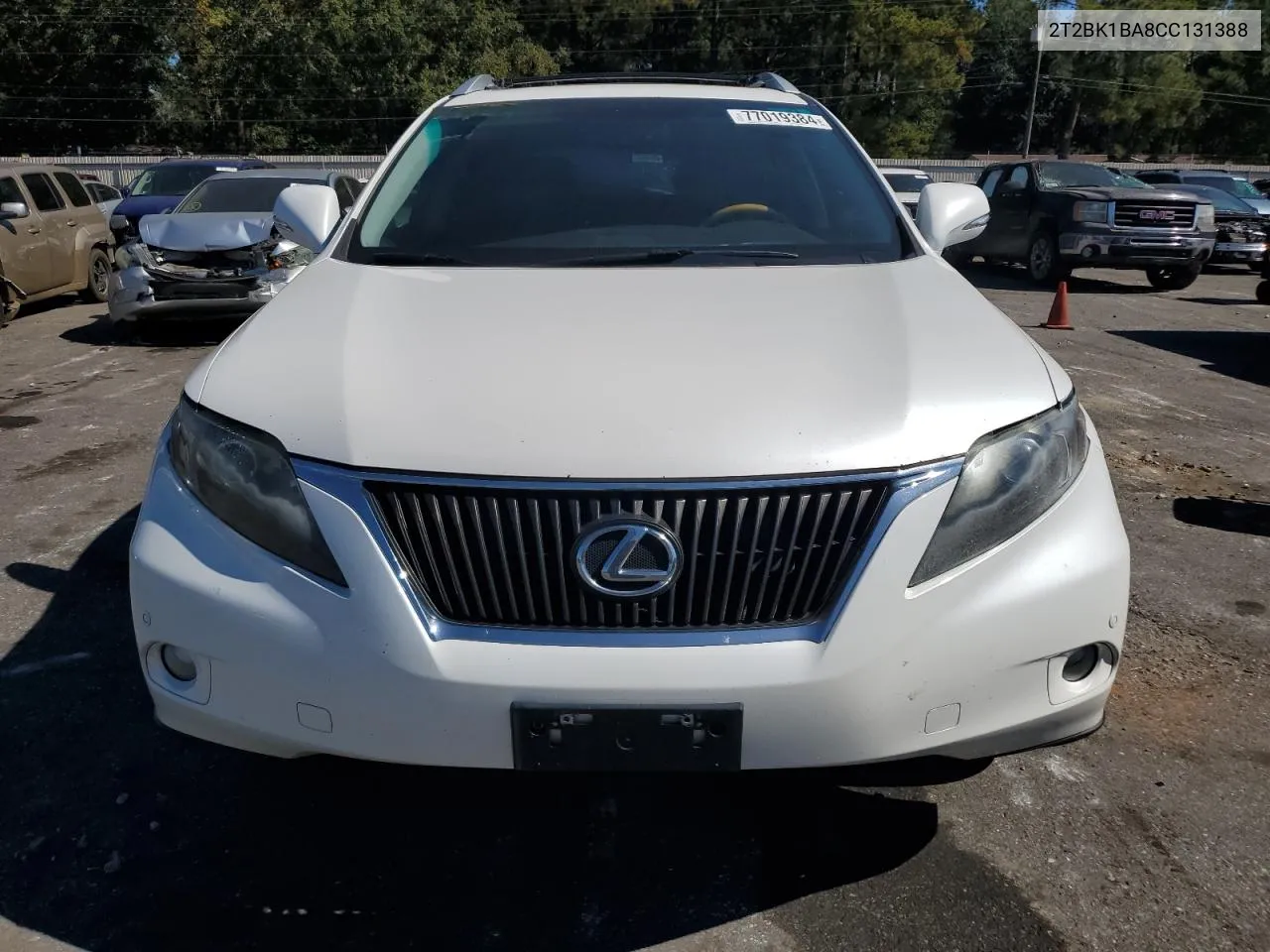 2012 Lexus Rx 350 VIN: 2T2BK1BA8CC131388 Lot: 77019384