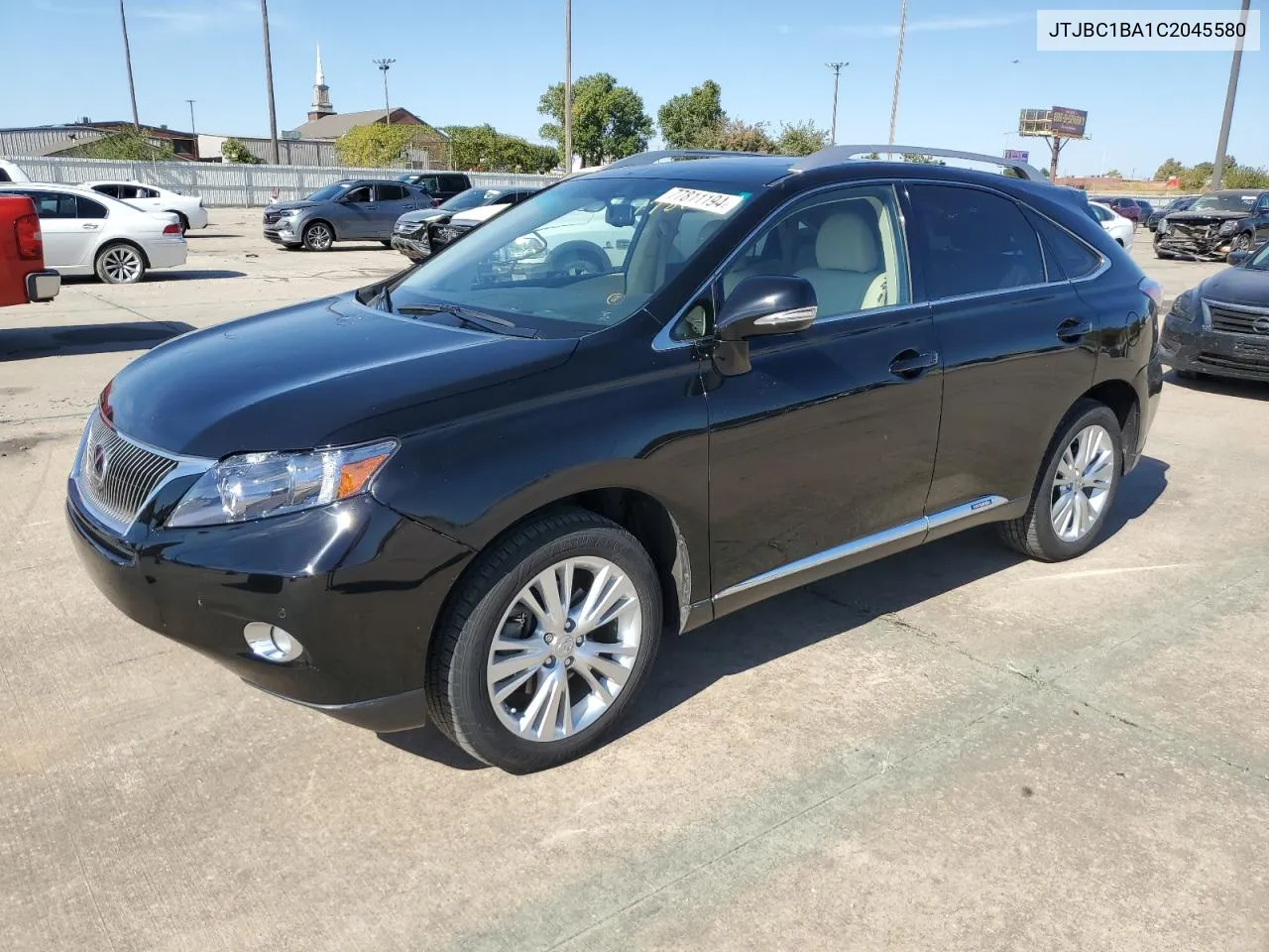 2012 Lexus Rx 450H VIN: JTJBC1BA1C2045580 Lot: 77811194