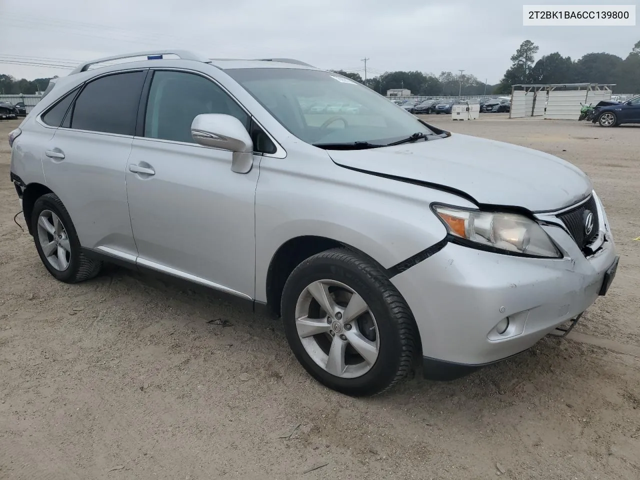 2012 Lexus Rx 350 VIN: 2T2BK1BA6CC139800 Lot: 78059124