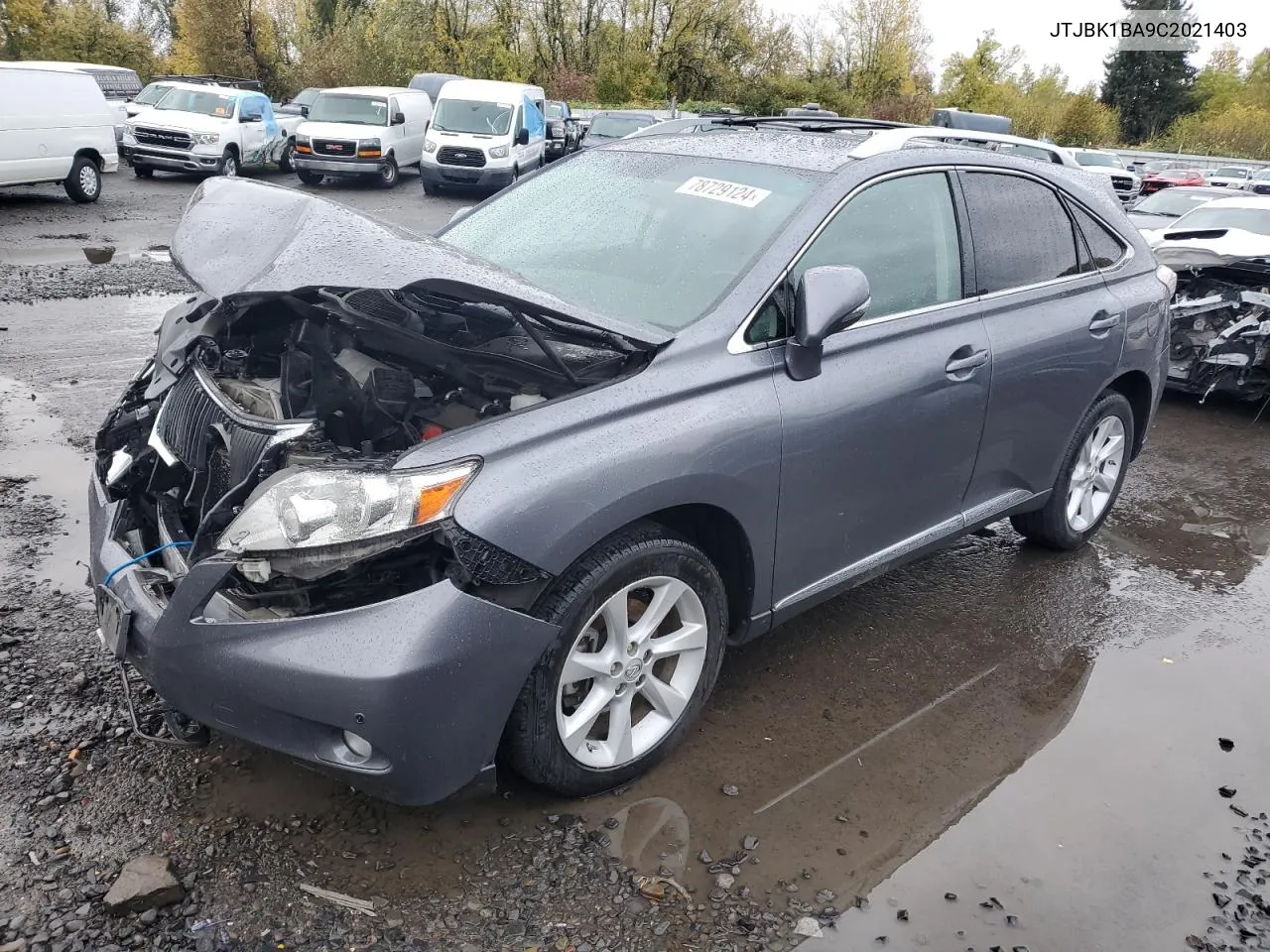 2012 Lexus Rx 350 VIN: JTJBK1BA9C2021403 Lot: 78729124