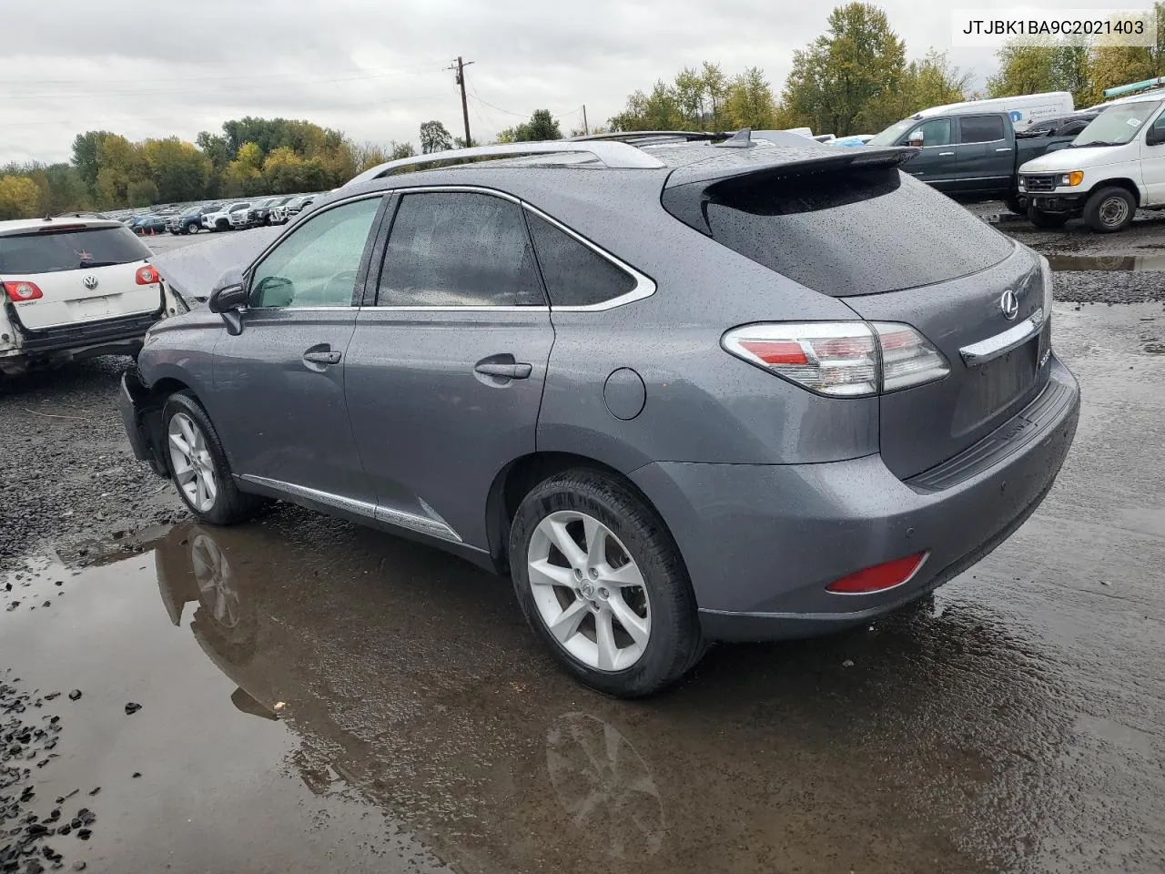 2012 Lexus Rx 350 VIN: JTJBK1BA9C2021403 Lot: 78729124