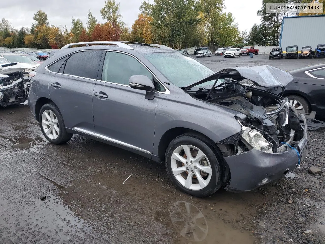 2012 Lexus Rx 350 VIN: JTJBK1BA9C2021403 Lot: 78729124