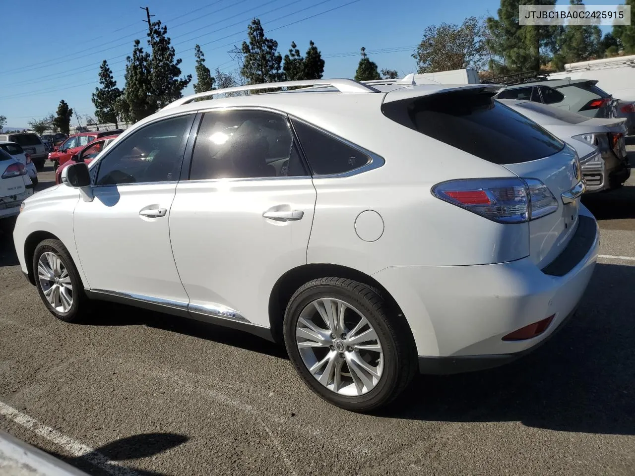 2012 Lexus Rx 450H VIN: JTJBC1BA0C2425915 Lot: 79202384