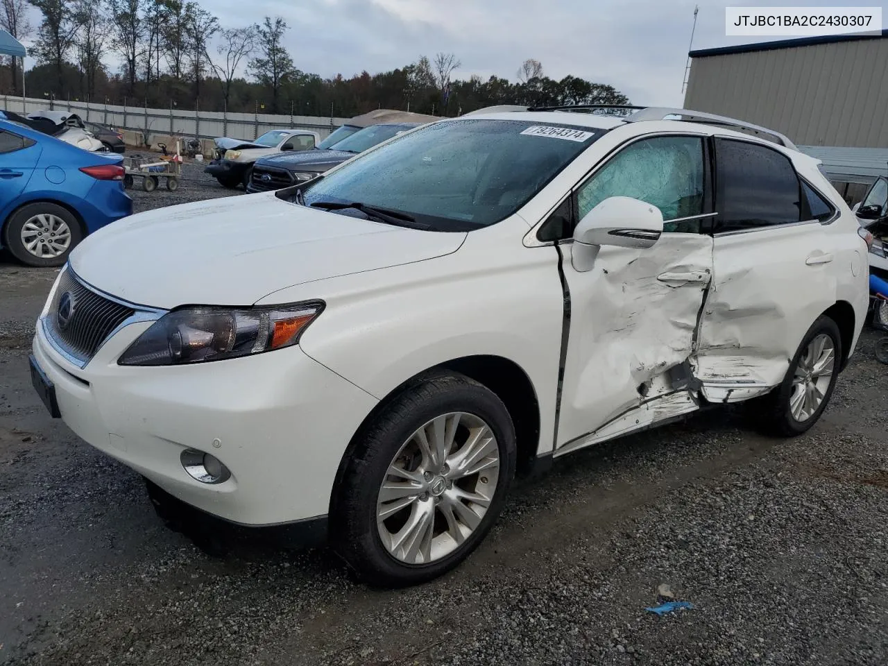 2012 Lexus Rx 450H VIN: JTJBC1BA2C2430307 Lot: 79264374