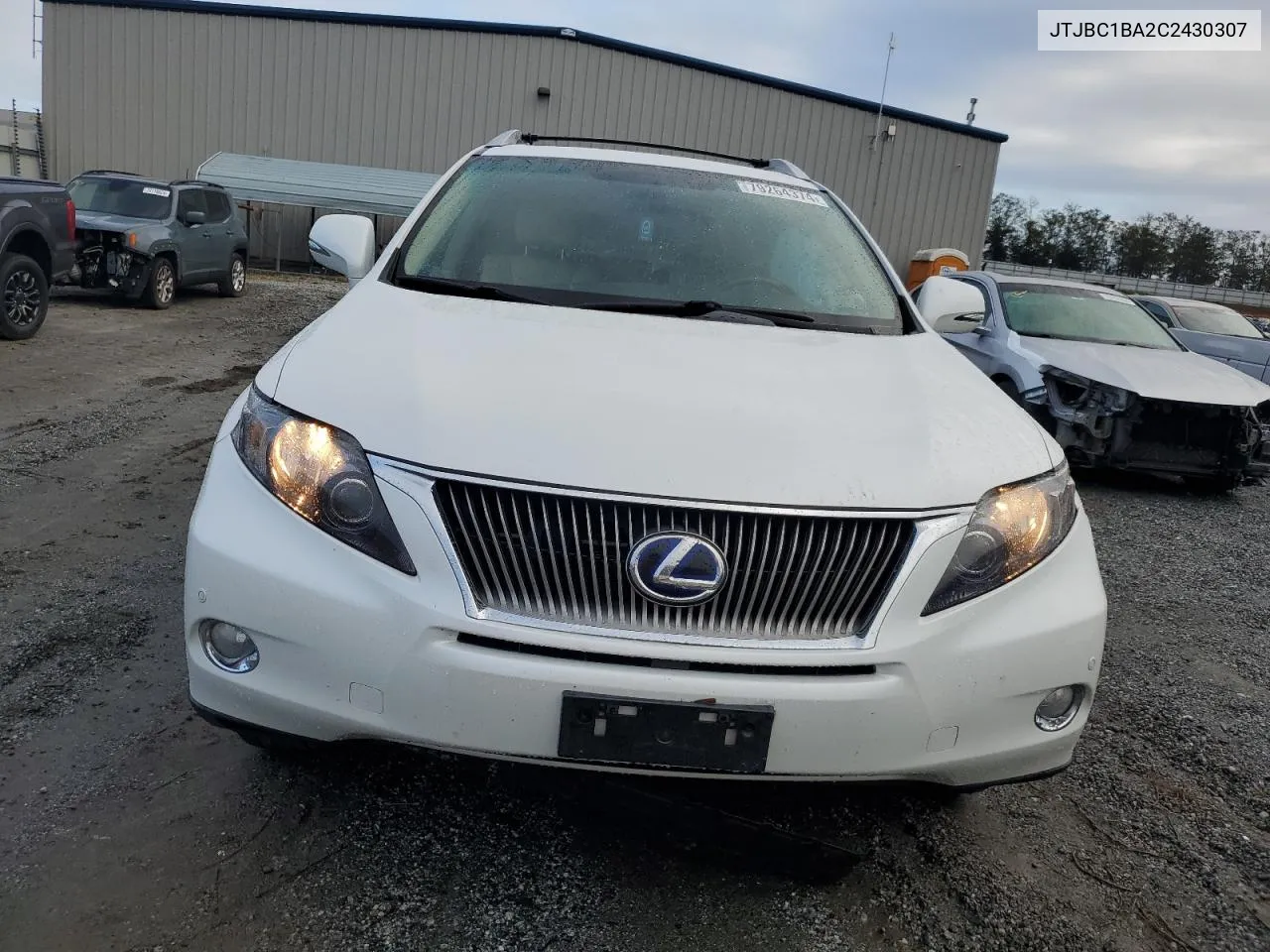 2012 Lexus Rx 450H VIN: JTJBC1BA2C2430307 Lot: 79264374