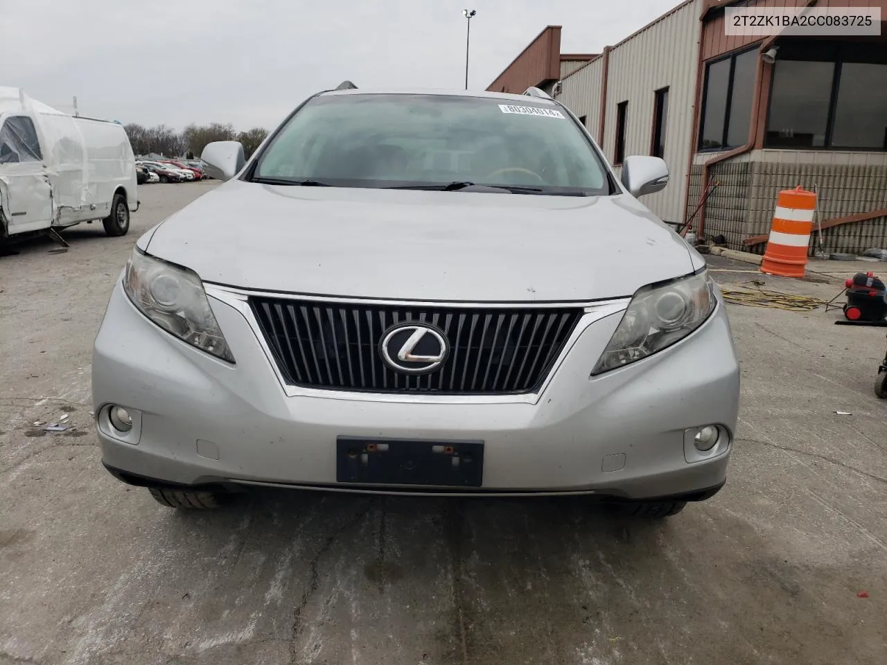 2012 Lexus Rx 350 VIN: 2T2ZK1BA2CC083725 Lot: 80304014