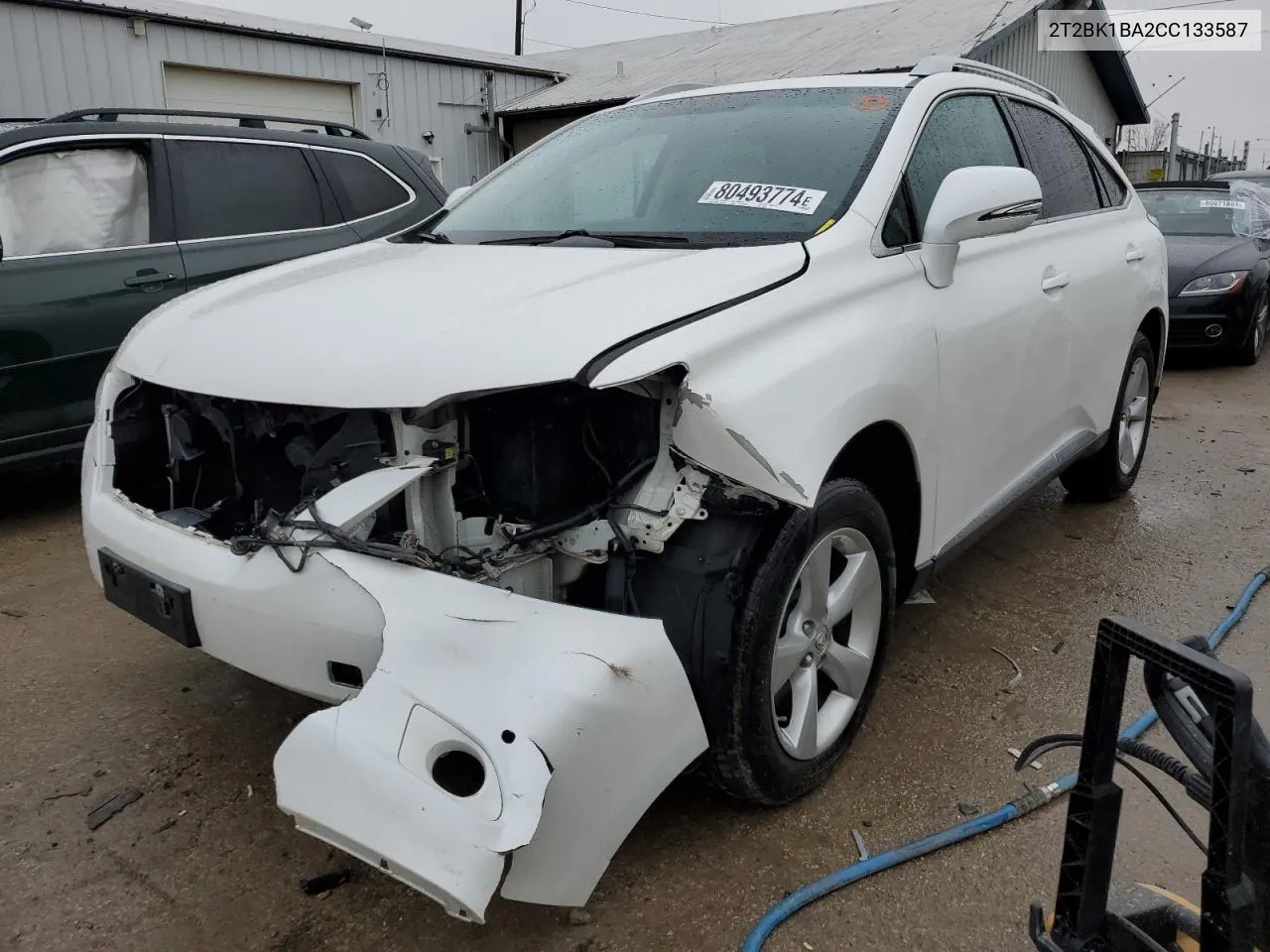 2012 Lexus Rx 350 VIN: 2T2BK1BA2CC133587 Lot: 80493774