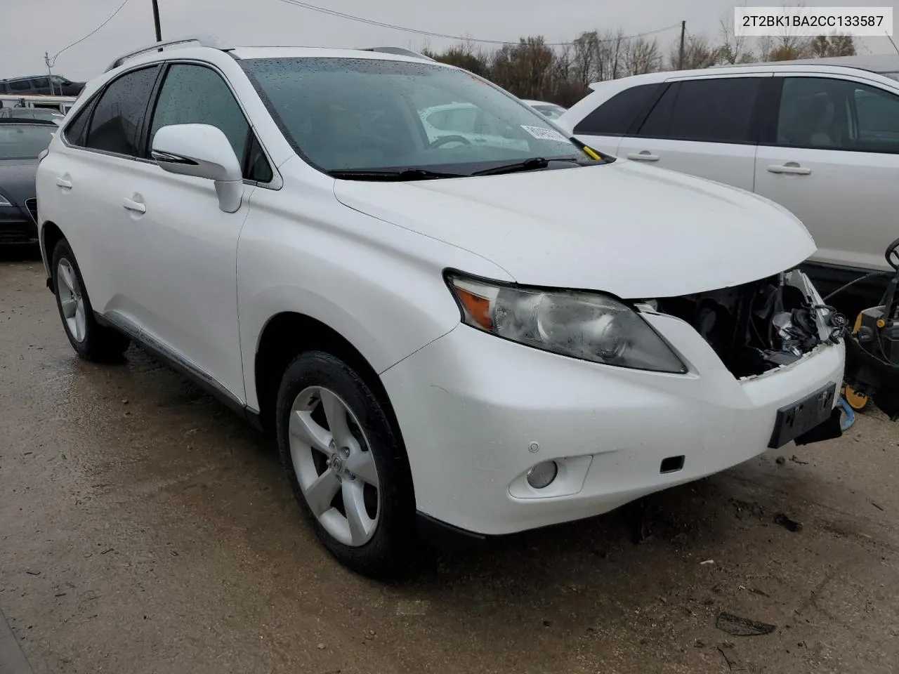 2012 Lexus Rx 350 VIN: 2T2BK1BA2CC133587 Lot: 80493774