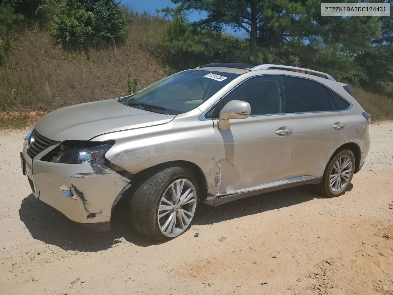 2013 Lexus Rx 350 VIN: 2T2ZK1BA3DC124431 Lot: 61204754