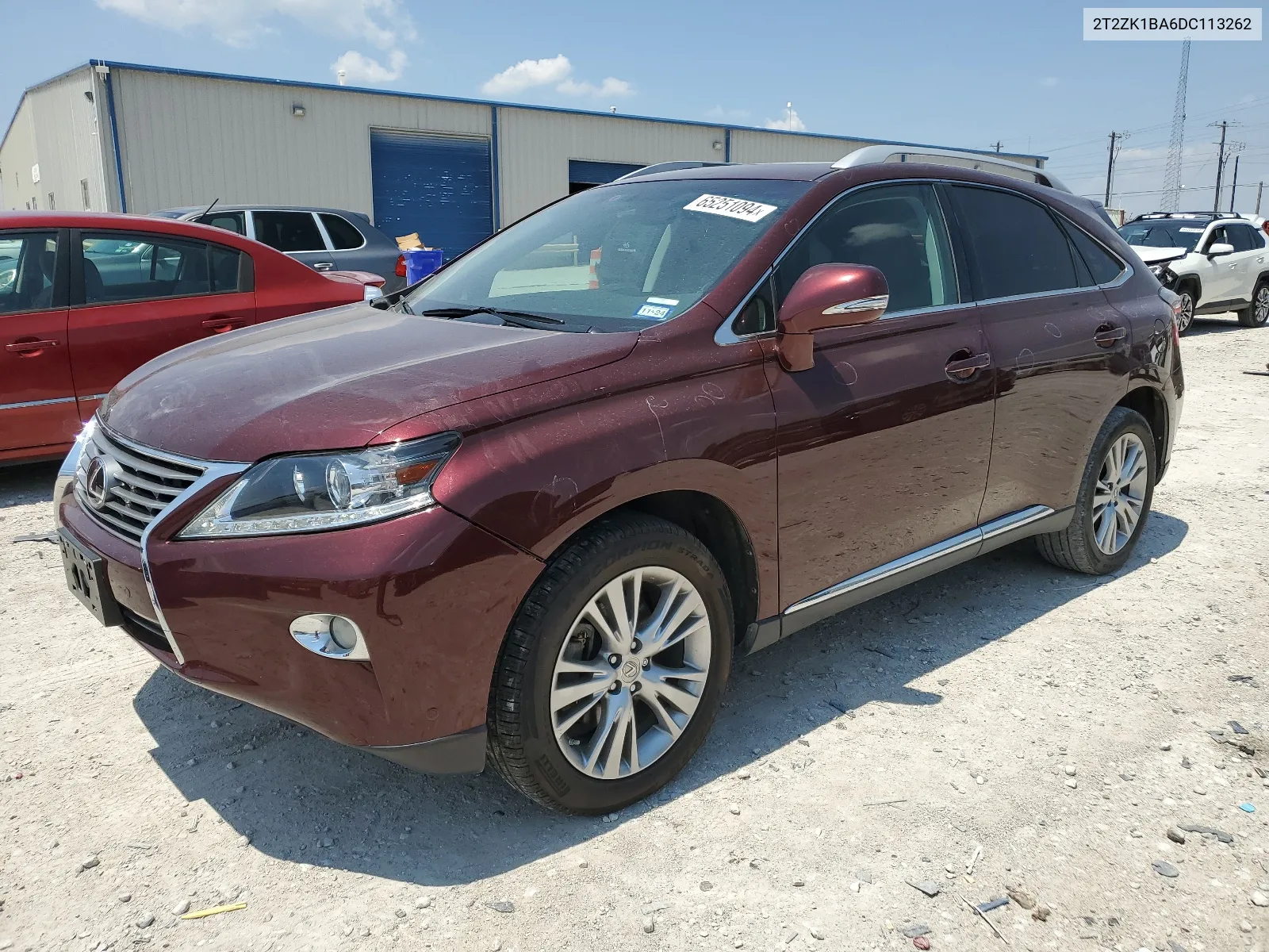 2013 Lexus Rx 350 VIN: 2T2ZK1BA6DC113262 Lot: 65251094