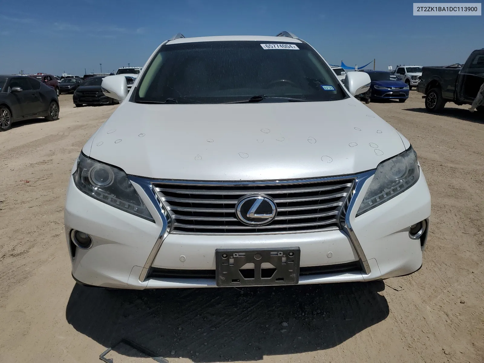 2013 Lexus Rx 350 VIN: 2T2ZK1BA1DC113900 Lot: 65774004