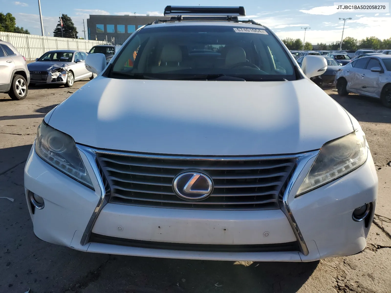 2013 Lexus Rx 450H VIN: JTJBC1BA5D2058270 Lot: 67401064