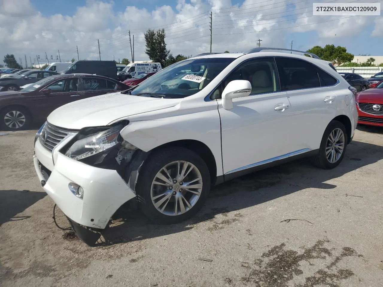 2013 Lexus Rx 350 VIN: 2T2ZK1BAXDC120909 Lot: 68300744