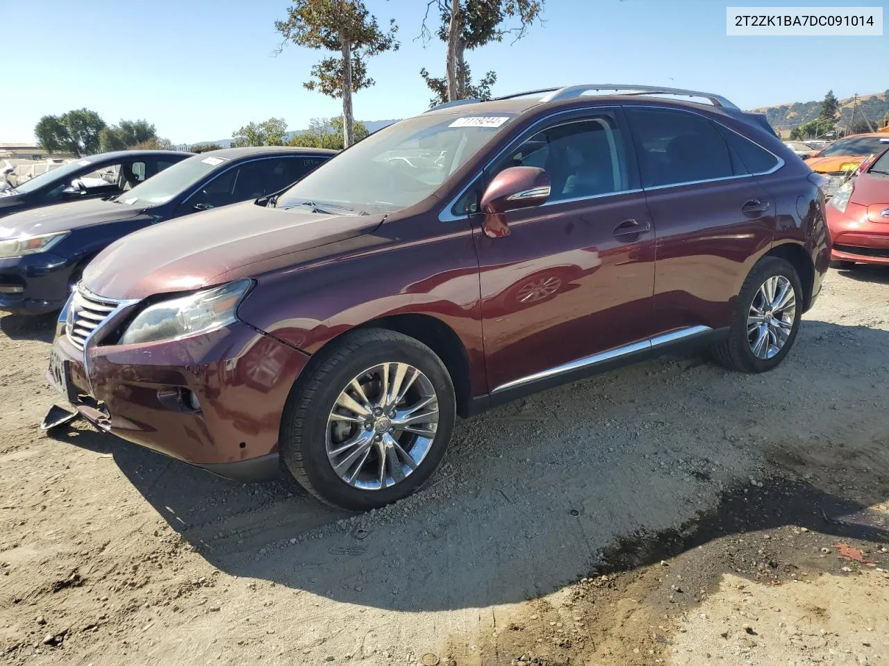 2013 Lexus Rx 350 VIN: 2T2ZK1BA7DC091014 Lot: 71119244